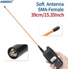 Abbree Ar-771c Gmrs  155 462mhz  Antenna 15 3inch Whip Orange 