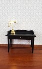 Dollhouse Miniature Battery Light Desk Table Lamp Gold Brass 1 12 Scale