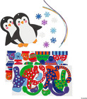Penguin Foam Christmas Ornaments Crafts For Kids - Makes 12 - Diy Activities