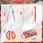 2026 Upgraded 8pcs Seafood Tool Set  Includes 2 Crab Leg Crackers  2 Stainless