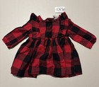 The Children s Place Baby Girls Plaid Christmas Dress Sz  0-3 Months New