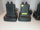 4 X Motorola Minitor V Pager   Charger   Batteries   Belt Clips Lot Vhf Rln5707a