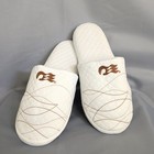 Princess Cruises Exclusive Sanctuary Collection White Quilted Slippers Unisex