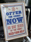 Original Wwi Parliamentary Recruiting Committee Poster  1914 