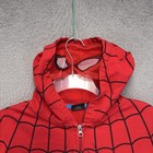 Marvel Hoodie Spider-man Hoodie Youth 10 12 Red Full Zip Mask Fleece Costume