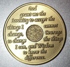 Alcoholics Anonymous Aa 62 Year Bronze Medallion Coin Chip Token Sobriety Sober