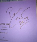 Peter Capaldi Hand Signed Autograph Doctor Who Script Coa