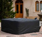 Hot Tub Cover Square Spa Heavy Duty Insulated Outdoor Indoor Black Uv Resistant