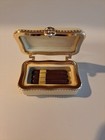 Vintage Porcelain Miniature  Hinged Cigar Box