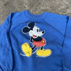 Vintage 80s Mickey Mouse Kids Crewneck Sweatshirt Medium Walt Disney
