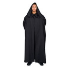Adult Unisex Jedi Black Robe With Hood Ideal For Halloween And Cosplay Events