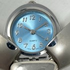 Ladybug Key Chain Pendant Watch Silver Tone Blue Dial 24mm Carabiner New Battery