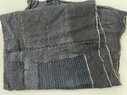 Japanese Antique Boro Indigo Striped Cotton Fabric Sashiko Stitch Patch 125x33cm