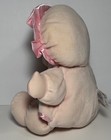 Vintage Eden Cloth Baby Girl Doll Plush Stuffed Toy Satin Yarn Hair Eden Patch