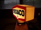 Texaco Gas Oil Station Pump Sign globe Bowser Wayne Tokheim Bennett Fry Light