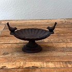 Cast Iron Pedestal Birdbath 3 25  Tall Home   Garden Decor
