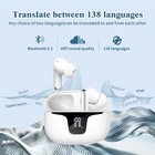 Ai Language Translator Earbuds Headphones Real-time Smart Voice 135  Languages