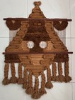 Vintage 1970s Don Freedman Jute Tapestry Wall Hanging Boho Modern Textile Art -1