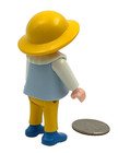 Playmobil Girl Red Hair   Yellow Hat Dollhouse Victorian Vintage Figure M14