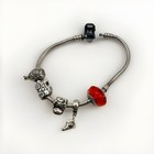 Pandora Family Baby Theme Bracelet 5 Charms S925 Ale Red Kid Shoe Mother Estate