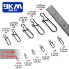 100pcs Fishing Snaps Enhanced Duo Lock Snaps Stainless 8 154lb Quick Change Snap
