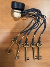 Blade And Bow Keys  1-5 - Full Set Five Keys Club - Attached To Ring And Stopper