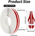Glossy Diy Vinyl Pinstriping Tape For Car  Motorcycle  Boat  And In Color  Red