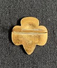 Gold Tone Pin Girl Scouts Of America Trefoil Eagle Four Stars - Free Shipping