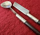 Vintage Signed J Sotelo Sterling And Rosewood Barware Utensils Taxco Mexico 