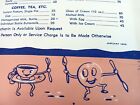 The Roosevelt Hotel Vintage 1956 Coffee Shop Breakfast Menu New Orleans
