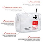 Cableinthebay Tsa Approved Clear Travel Toiletry Bag-quart 1 Pack 