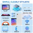 10 1 Inch Android 15 Tablet 20 3 17  Gb Ram 64gb Rom Ips Hd Lcd Wifi Touchscreen