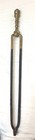 Antique 18th Century Wrought Iron Turned Brass English Fireplace Tongs Tool 1