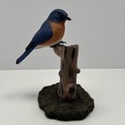 Wild Backyard Birds Eastern Bluebird Hand Carved Collection American Read
