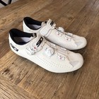 White Sidi Genius 10 Men s Road Shoes With Carbon Composite Sole   Size 43 5