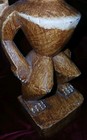 Vintage Hand Carved Painted Wooden Tiki Statue Hawaiian Tiki Sculpture Wood 12 