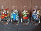 Set Of 4 Vintage Hardees 1985 Alvin   The Chipmunks   Chipettes Drinking Glasses