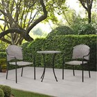 Four Seasons Courtyard 24  Wicker Modern Bistro Patio Table  Gray  open Box 