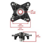 2 Rear Wheel Hub W  Bearing For Polaris Rzr Xp 900 2011 2012 2013 5137278