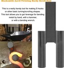 1 Inch Blacksmith Anvil Hardy Tool Set Creasing Stake Tool  Hot Cut Tool