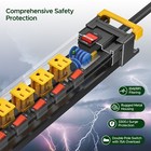 6-outlet Heavy Duty 3300j Power Strip Surge Protector With 6ft Cord 15a 1875w 