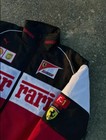 Vintage Ferrari Racing Jacket F1 Team Scuderia Embroidered Logo Mens  Red black