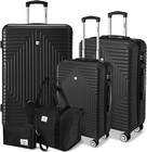 Luggage Sets 3 5 Piece  Abs pc Hard Shell Suitcases   Wheels  Tsa Lock carry On 