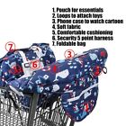 2-in-1 Shopping Cart Cover For Baby Grocery Cart Seat And High Chair Cover Whale