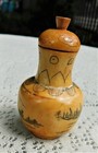 Vintage   Antique Stone Or Resin   Bone Decorative Asian Snuff Bottle Ornate