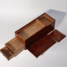 Japanese Antique Wooden Small Sewing Box Haribako Tansu Chest Drawers Wbx308