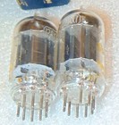 Nos Nib Pair 12ax7 Westinghouse 1957 Tubes Black Plates Big D  Getter Ecc83 7025