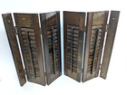 20  Tall X 30 1 4  Wide Wood Interior Louver Plantation Window Shutters Vtg