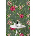 Jungle Parrot Wall Wall Home Mural Leaves Tropical Green Print Leaf  Wallpaper