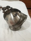 Vintage Medieval Knights Helmet Music Box  Decanter Shot Glass Bar Complete Set